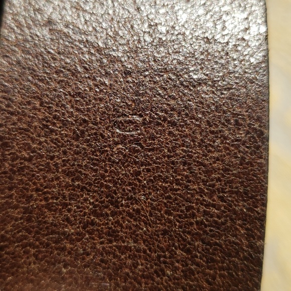 Banana Republic Belt Mens 30" Genuine Buffalo Leather Brown Brass Buckle - Picture 5 of 6